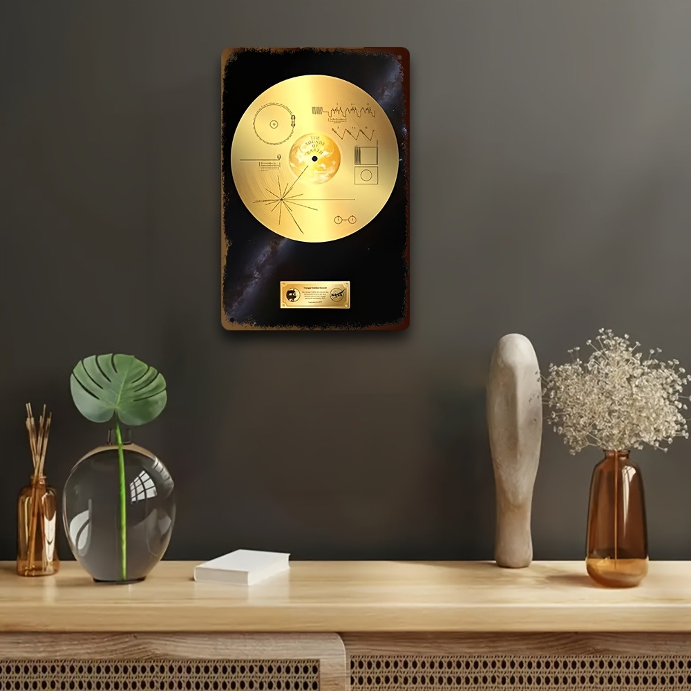 Retro Space Voyager Golden Rec - đánh giá và giá Star Map Poster