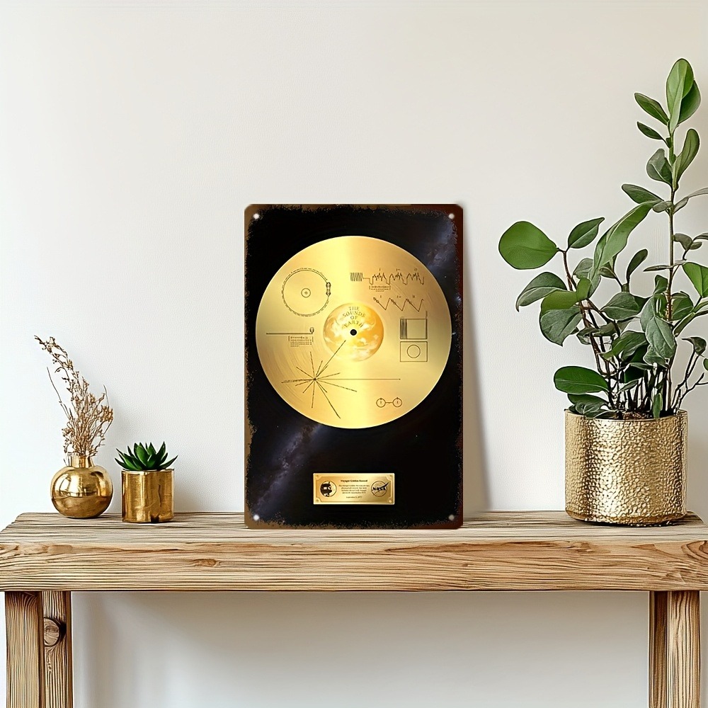 Retro Space Voyager Golden Rec - đánh giá và giá Star Map Poster